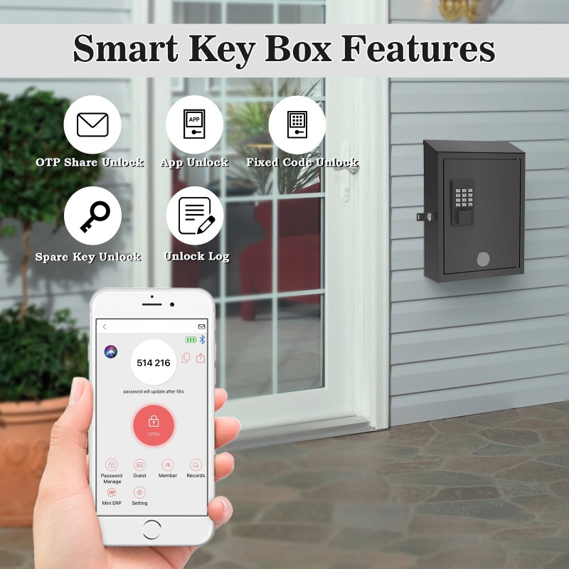Home Security Letters - صندوق بريد حديث مثبت على الحائط،