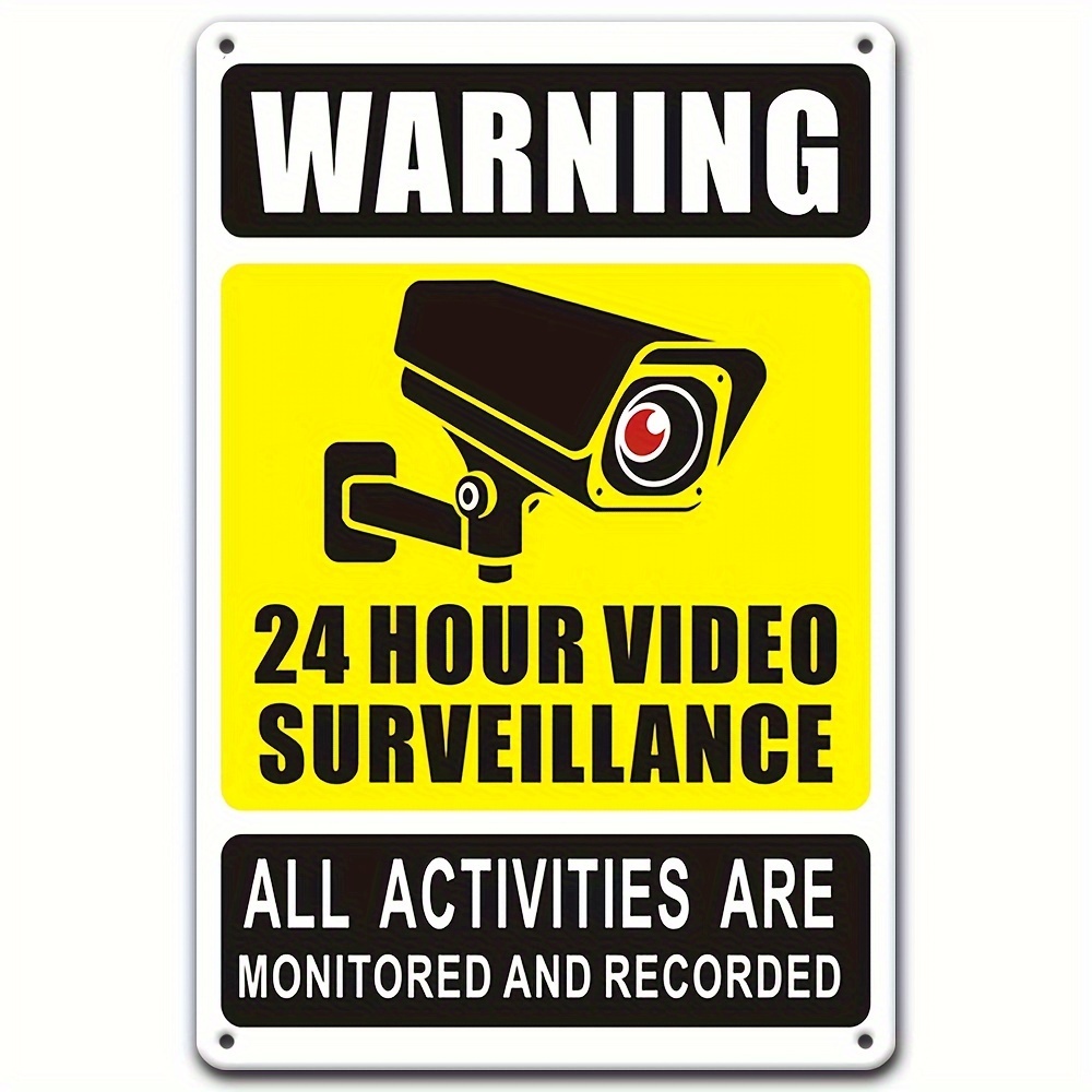 Home Security Home Assistant - علامة تحذير للمراقبة بالفيديو لمدة 24/7