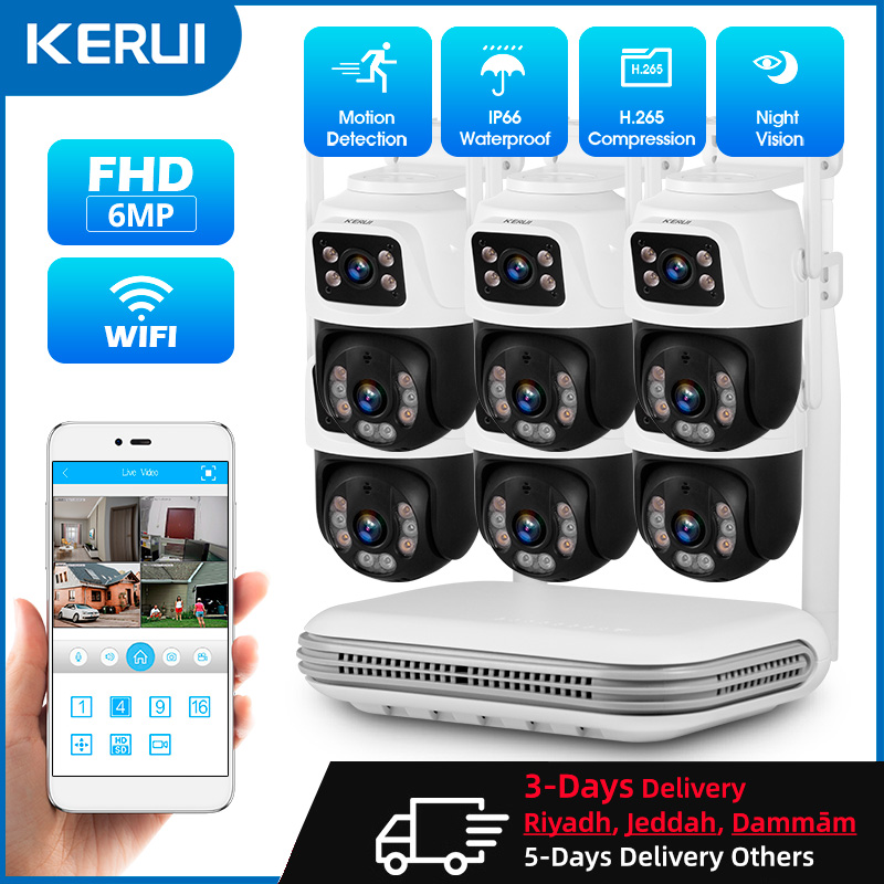 Home Security Company - KERUI للماء 6MP HD اللاسلكية عدسة