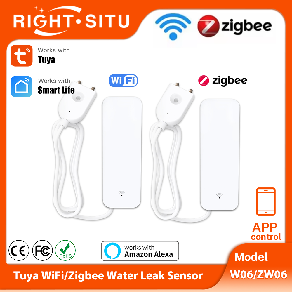 Home Security Home Assistant - Tuya WiFi Zigbee مستشعر المياه الذكي
