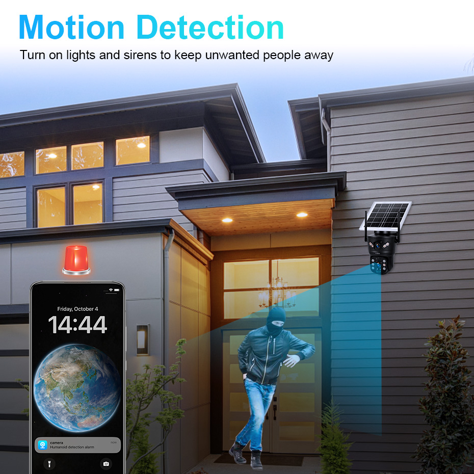 كاميرا KERUI الشمسية بدقة 6 مي - مراجعة Home Security Kamera وسعره
