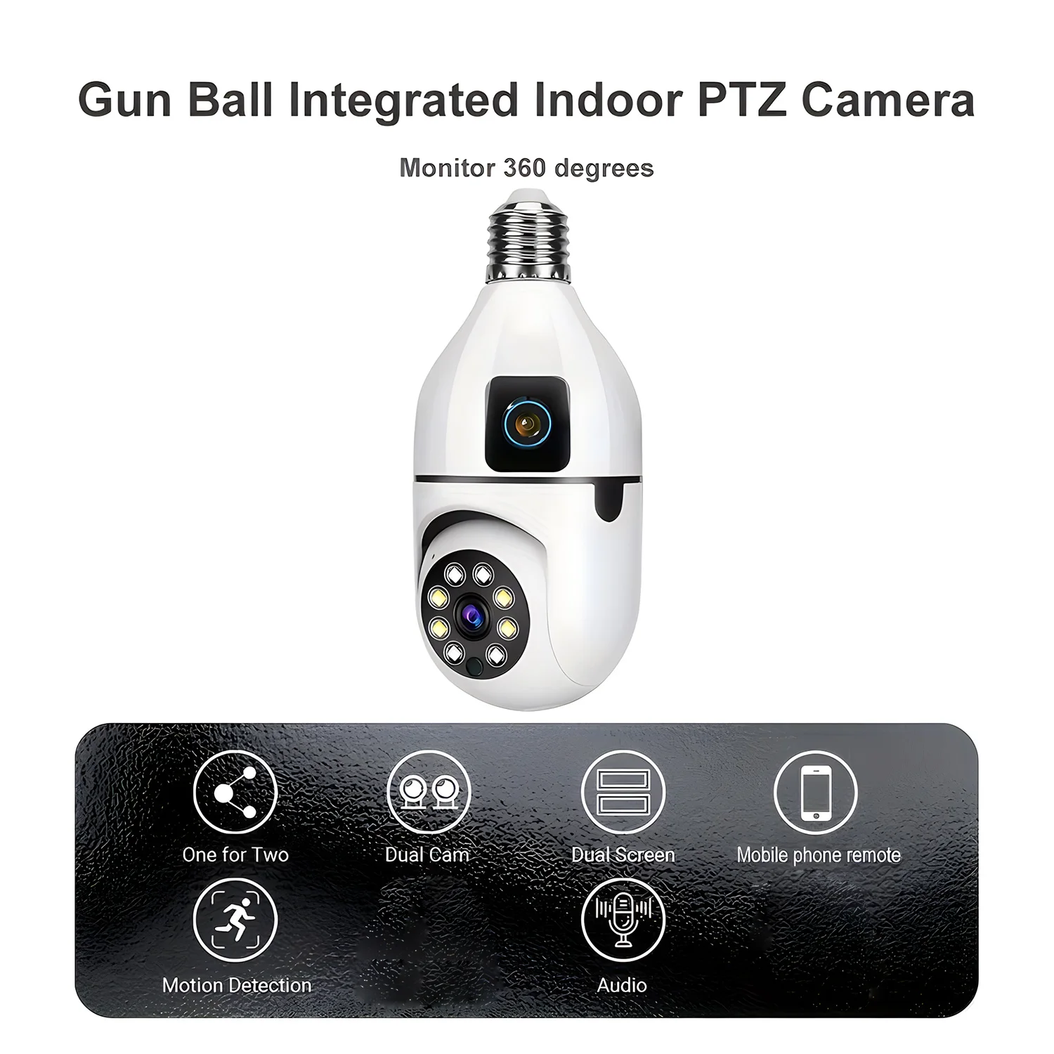 2MP E27 لمبة مراقبة عدسة مزدوج - مراجعة Home Security Kamera وسعره
