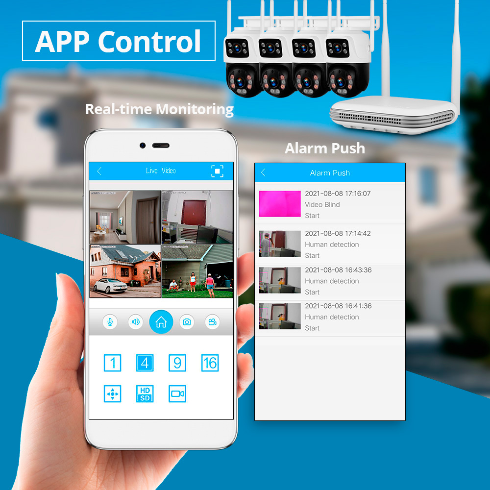 KERUI للماء 6MP HD اللاسلكية ع - مراجعة Home Security Company وسعره