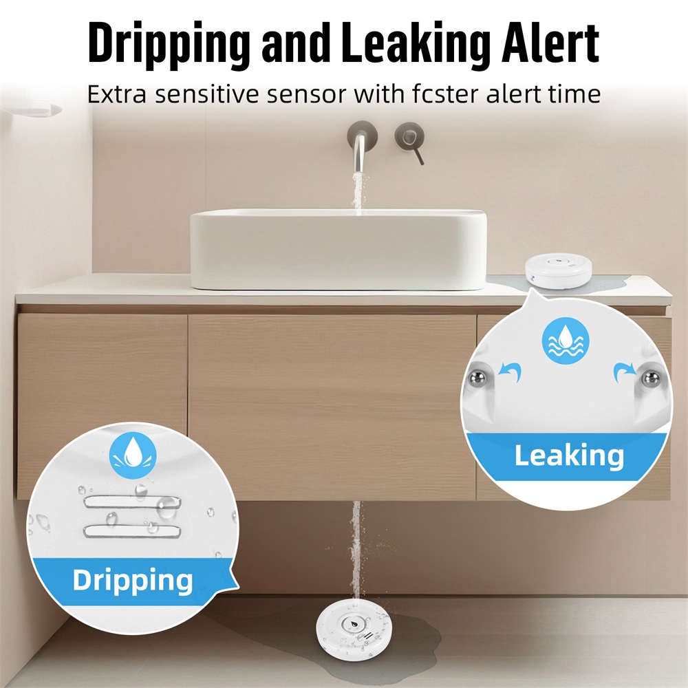 Fuers كاشف تسرب المياه إنذار ا - مراجعة Home Security Home Assistant وسعره