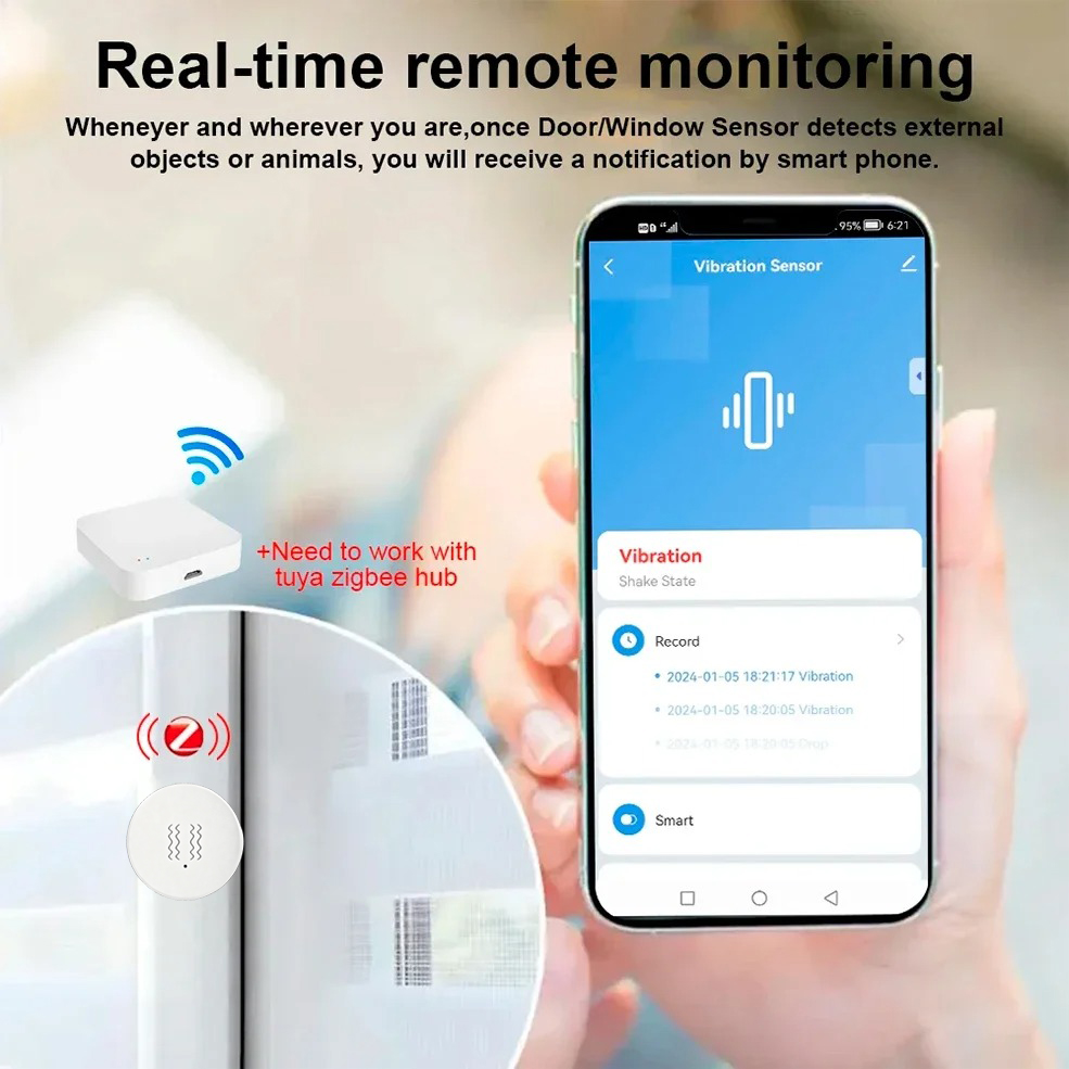 جهاز استشعار الاهتزاز والإمالة - مراجعة Home Security Home Assistant وسعره