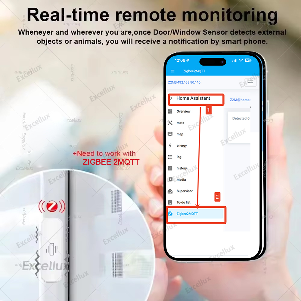 زيجبي الذكية مستشعر الاهتزاز ح - مراجعة Home Security Home Assistant وسعره