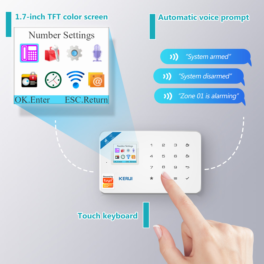 KERUI W181 نظام إنذار الأمن ال - مراجعة Home Security Kamera وسعره