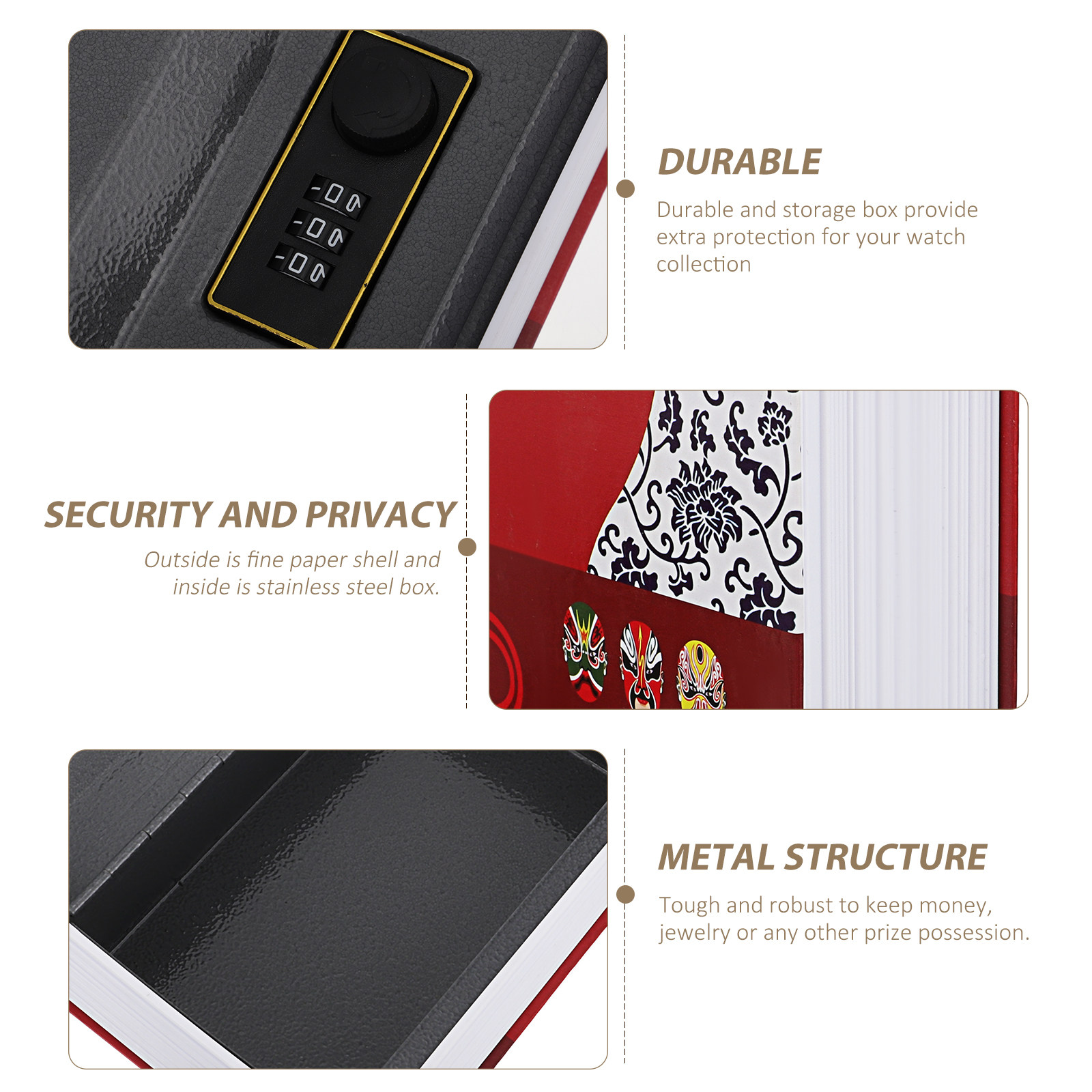 خزنة كتب مخفية، صندوق أمان معد - مراجعة Home Security Letters وسعره