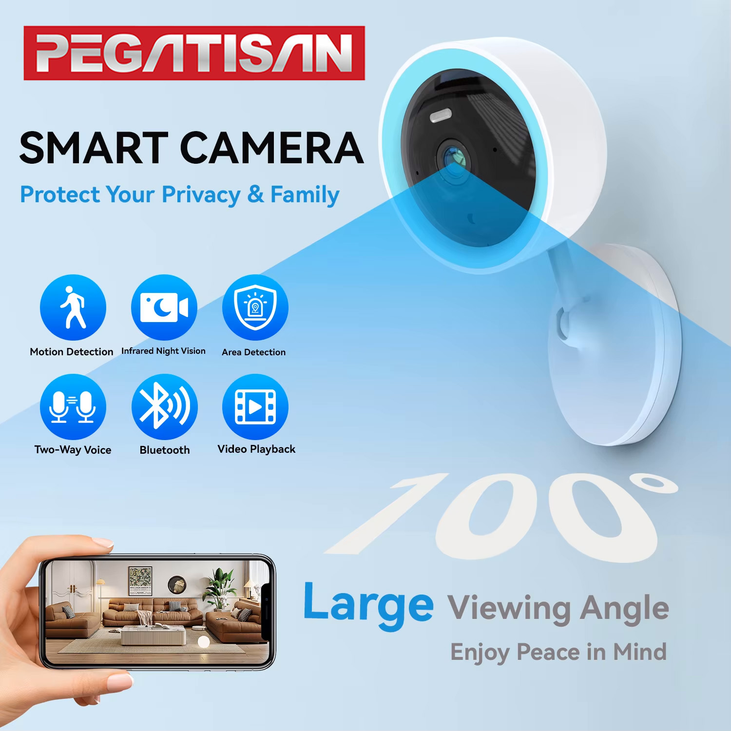 كاميرا أمان منزلية ذكية PEGATA - مراجعة Home Security Kamera وسعره
