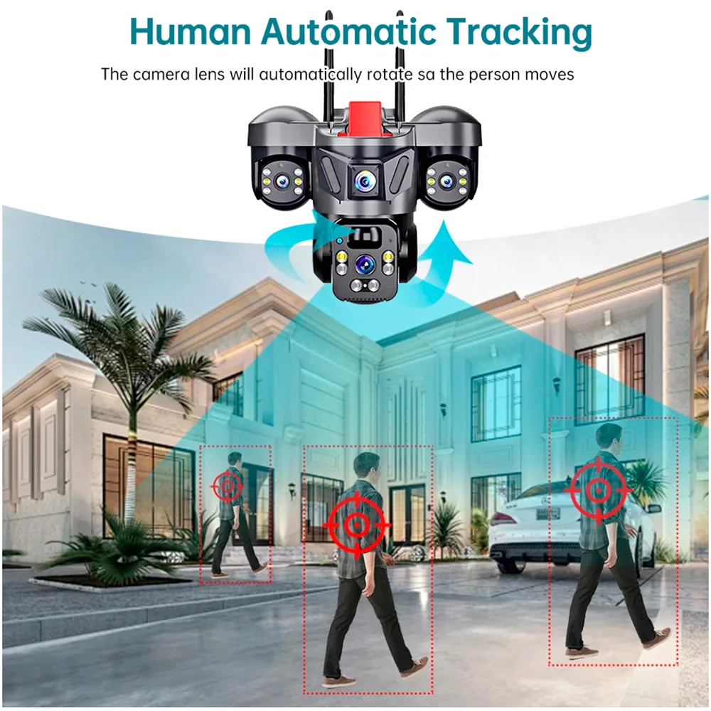 KERUI في الهواء الطلق PTZ 6MP  - مراجعة Home Security Kamera وسعره
