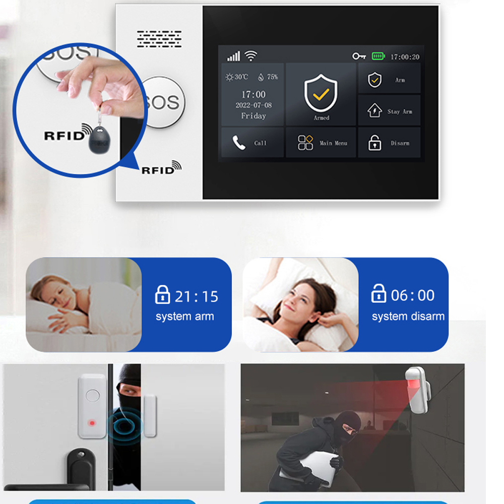 نظام إنذار المنزل الذكي PGST 4 - مراجعة Home Security Ultimate وسعره